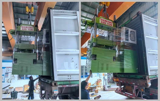 Поставка 200-тонной машины для формования меламиновой посуды Shunhao