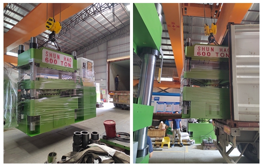 Отгрузка машины для формования посуды из меламина на 600 тонн - Фабрика Shunhao
