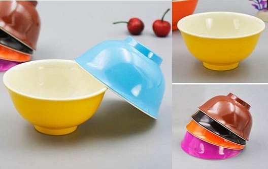 как сделать двухцветную детскую меламиновую чашу?